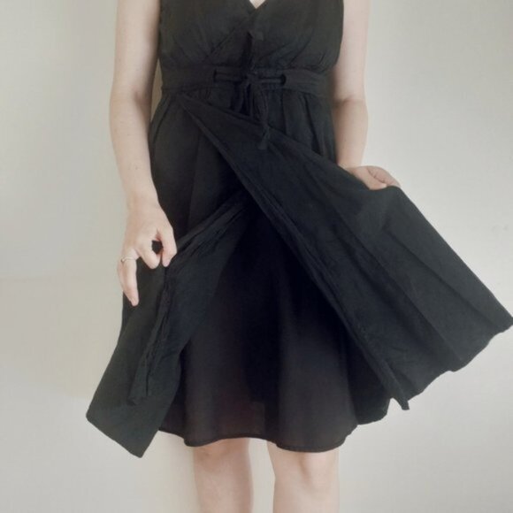 Eileen Fisher Black babydoll dress - Picture 12 of 14